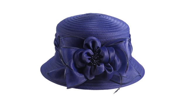 車縫布條帽，柯根紗帽